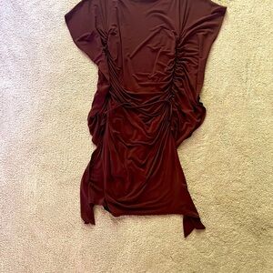 Brown cocktail dress! Comfortable and unique